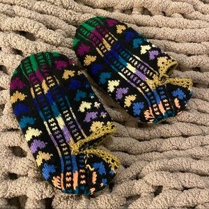 Hand Knitted Turkish Wool Socks | 100 % Natural Wool | Indoor Slipper Socks